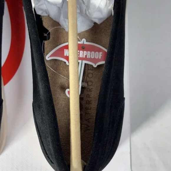 Blondo Alex Waterproof Moc Toe Black Suede Loafers Sneakers Slip On‎ Size 7M NEW - Picture 9 of 12